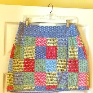 Vineyard Vines faux wrap skirt.